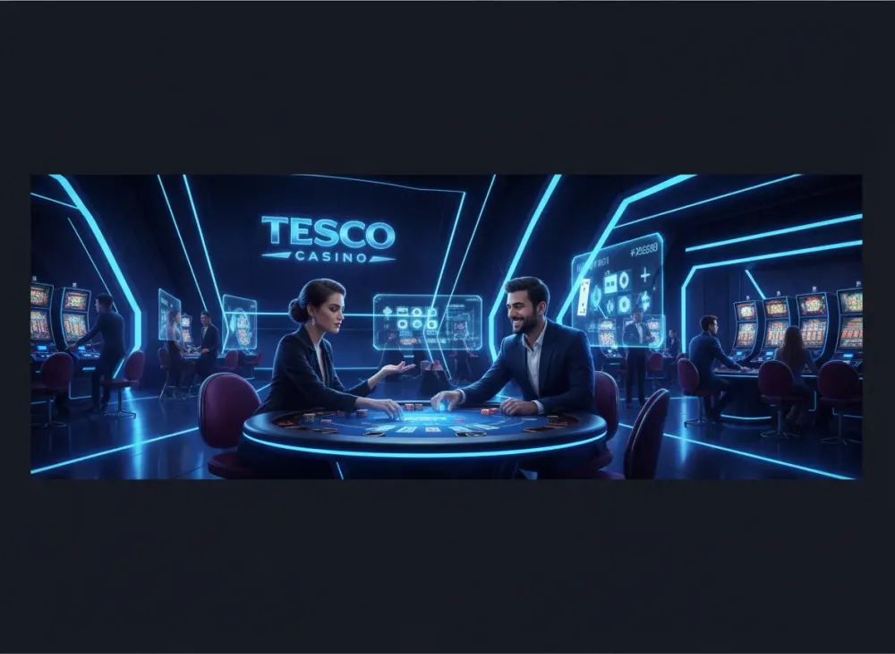 Tesco Casino Futuristic Interface